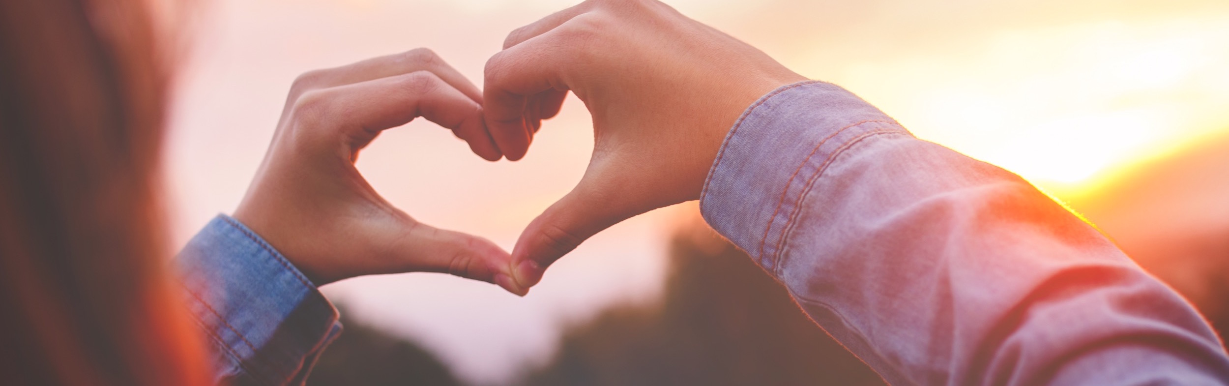 Heart sunset